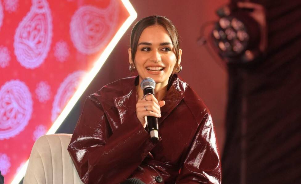 Manushi Chhillar as a guest speaker at a corporate event in Lucknow Manushi Chhillar as a guest speaker at a corporate event in Lucknow