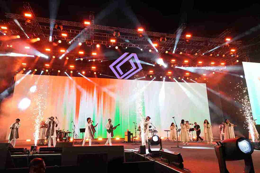 Bombay Choir performing at a corporate event in Chennai Bombay Choir performing at a corporate event in Chennai