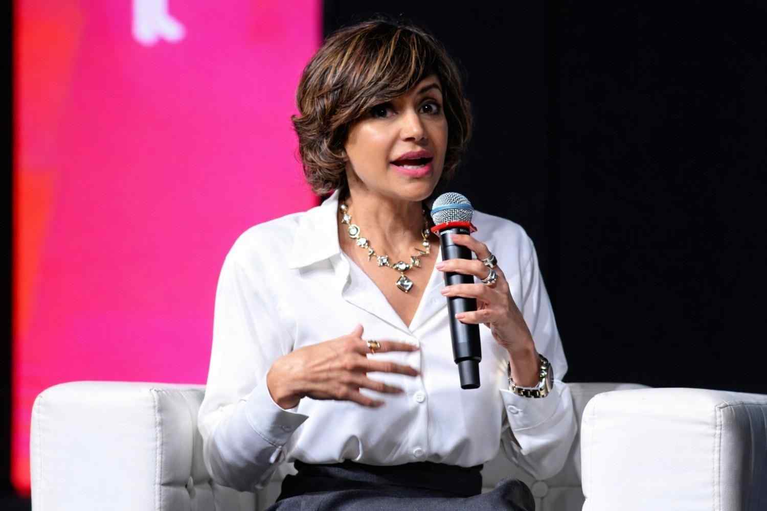 Mandira Bedi as a guest speaker at a corporate event in Hyderabad Mandira Bedi as a guest speaker at a corporate event in Hyderabad