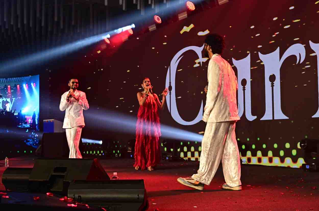 Curry Band performing at a corporate event in Colombo Curry Band performing at a corporate event in Colombo