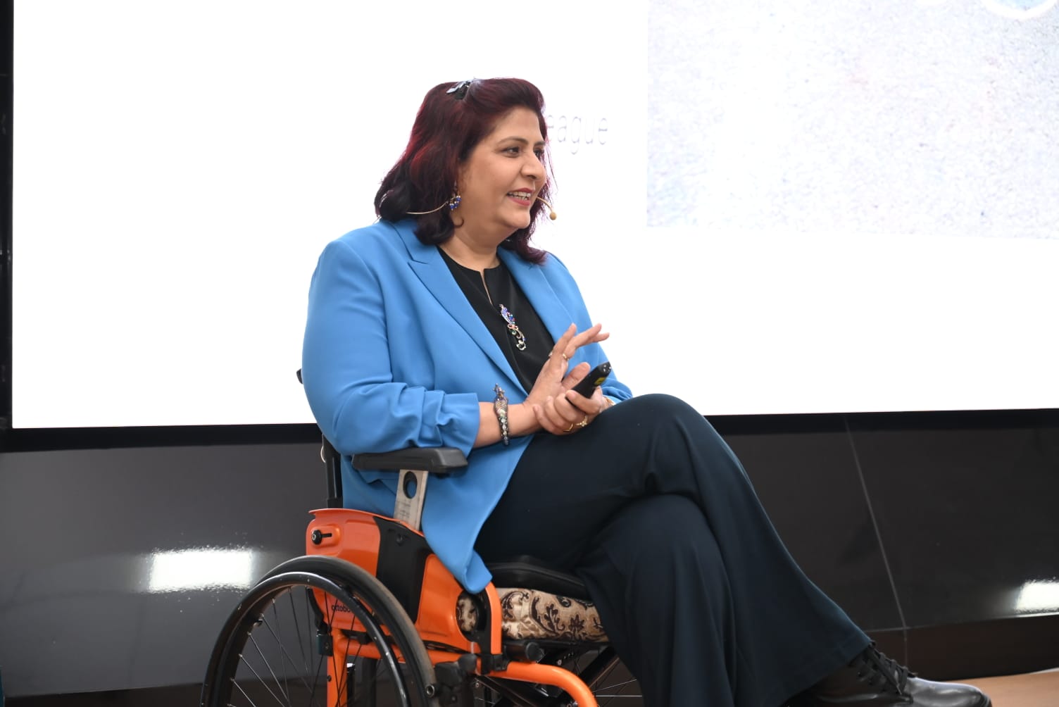 Deepa Malik as a guest speaker at a corporate event in Goa Deepa Malik as a guest speaker at a corporate event in Goa