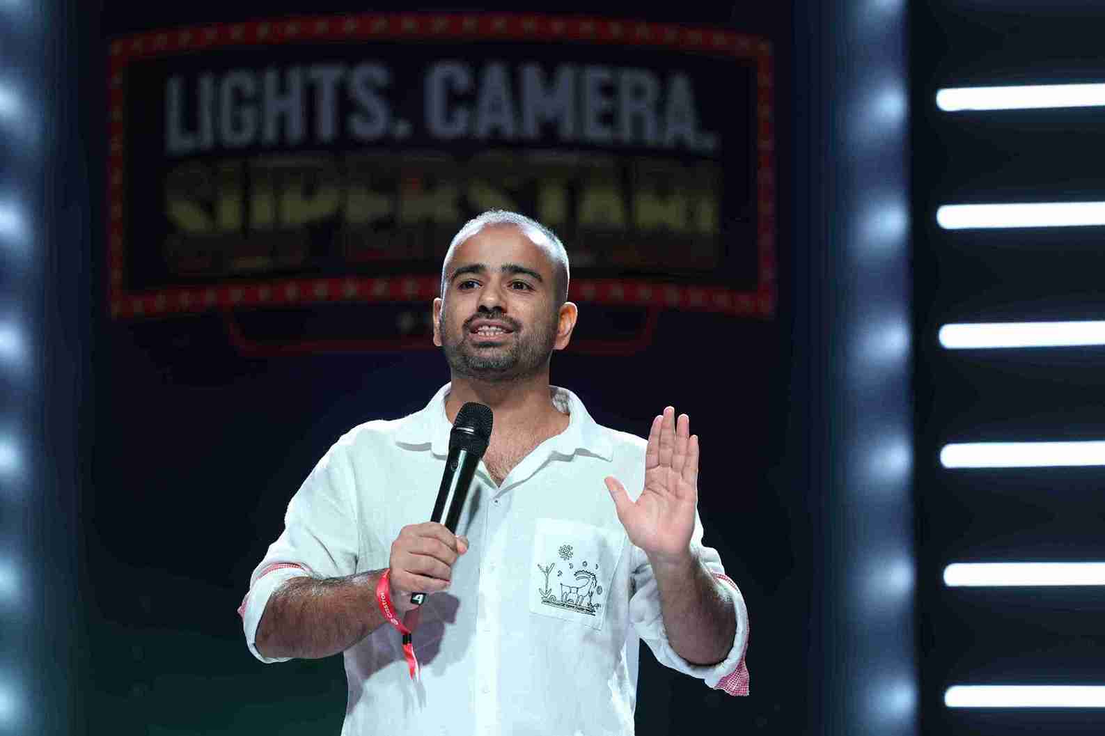 Comedian Gaurav Kapoor performing at a corporate event in Mumbai Comedian Gaurav Kapoor performing at a corporate event in Mumbai