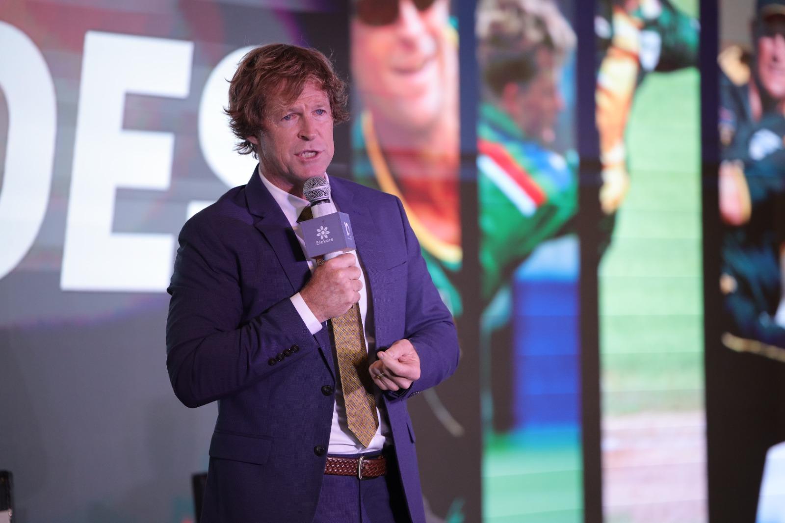 Jonty Rhodes as a guest speaker at a corporate event in Delhi Jonty Rhodes as a guest speaker at a corporate event in Delhi