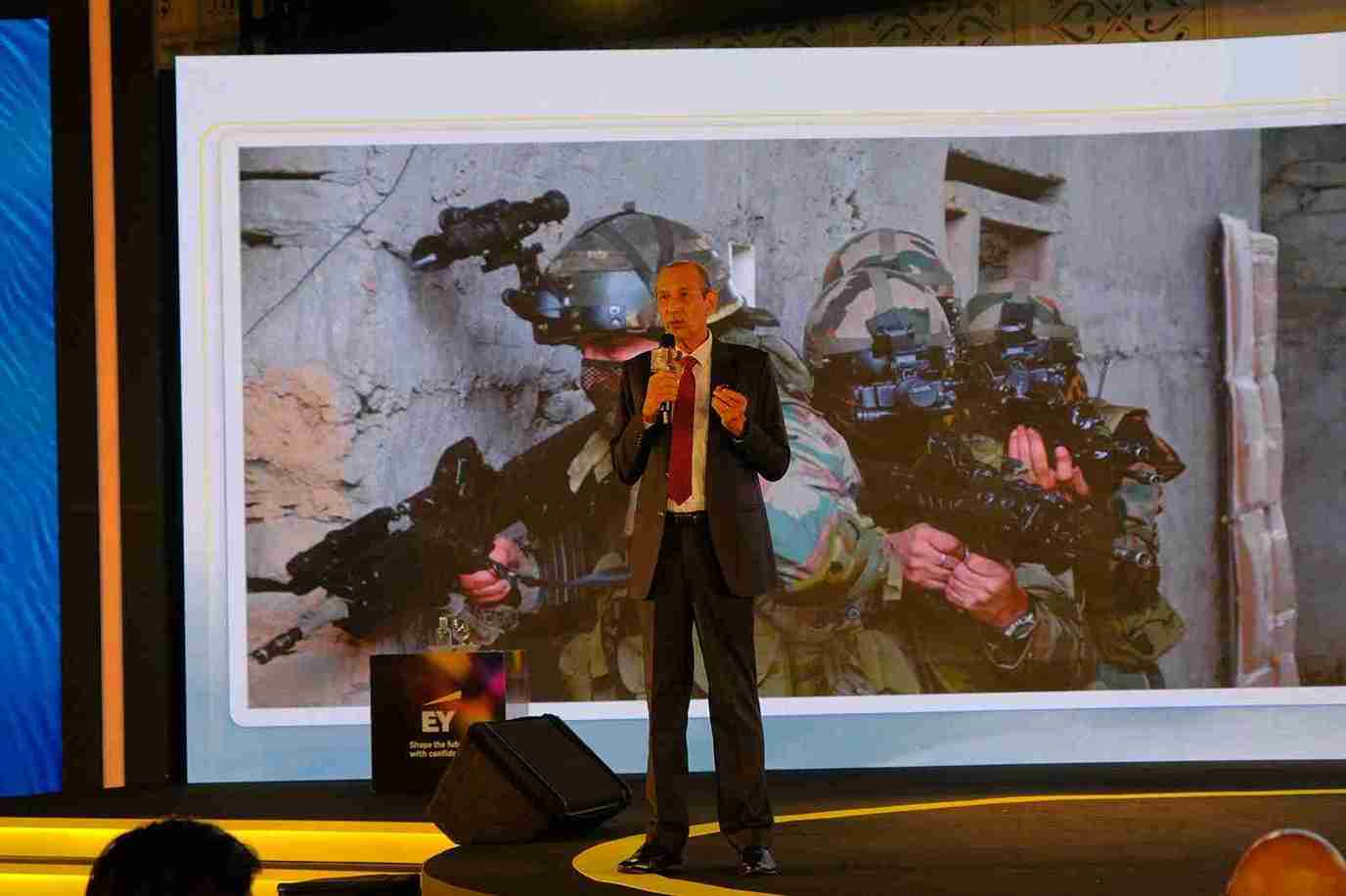Lt. Gen. Deependra Singh Hooda as a guest speaker at a corporate event in Goa Lt. Gen. Deependra Singh Hooda as a guest speaker at a corporate event in Goa