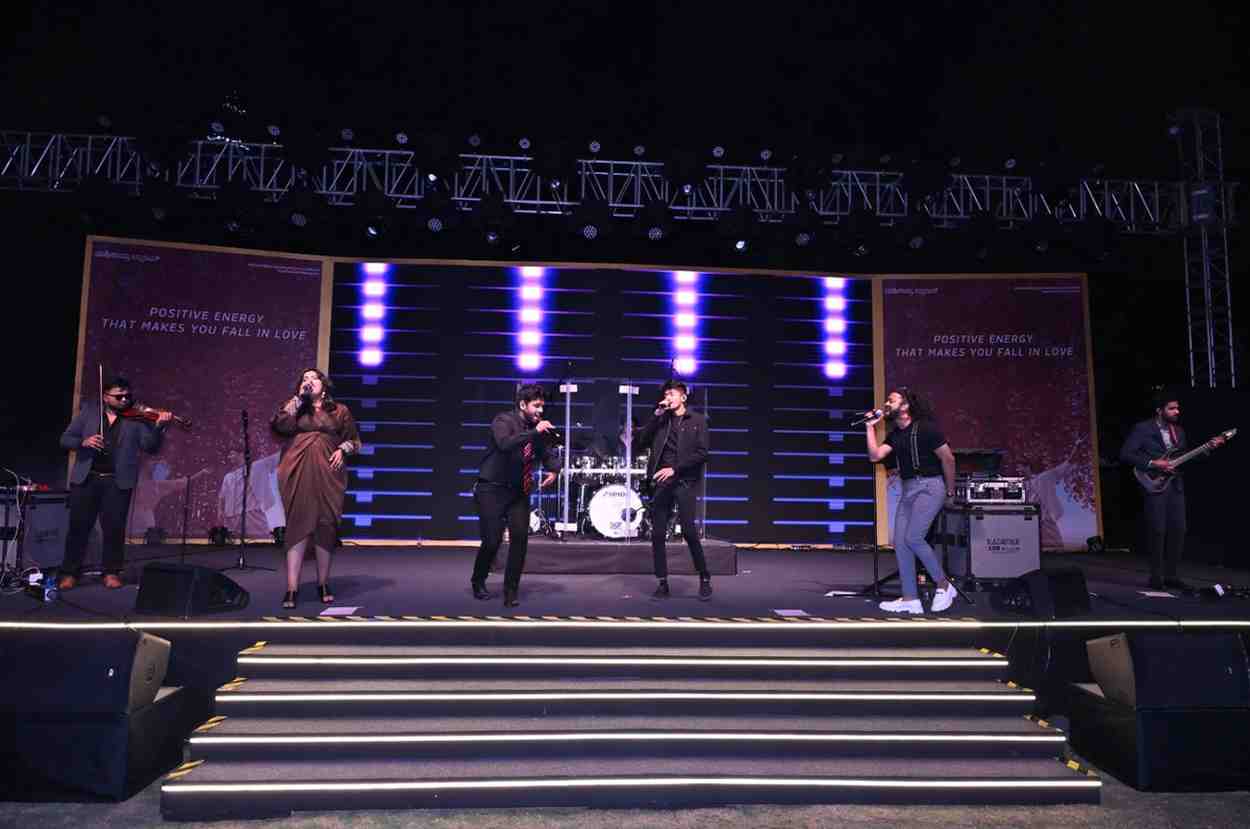 Pineapple Express performing at a corporate event in Bangalore Pineapple Express performing at a corporate event in Bangalore