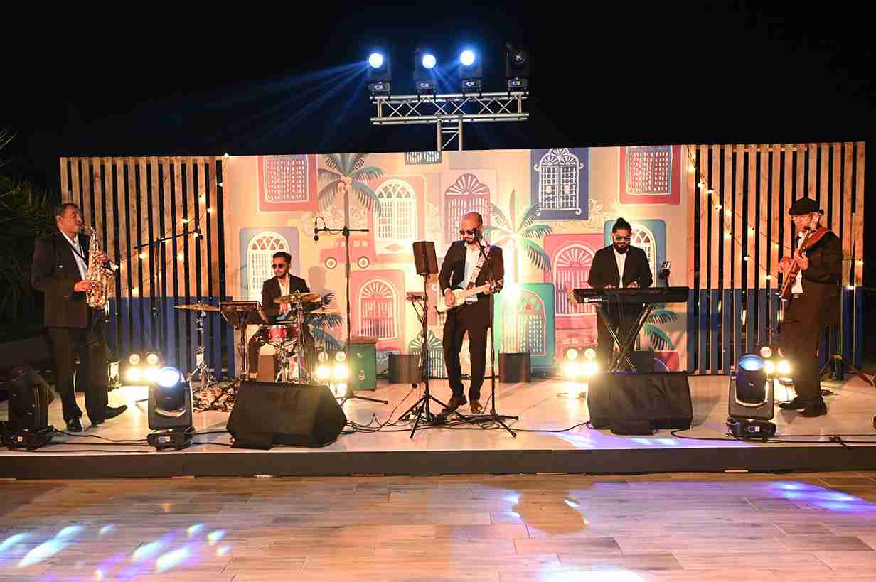 Unplugged Band performing at a corporate event in Goa Unplugged Band performing at a corporate event in Goa