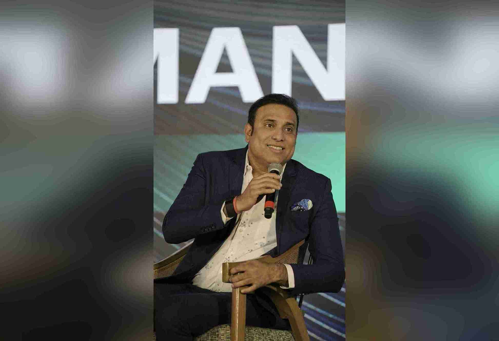 VVS Laxman as a guest speaker at a corporate event in Goa VVS Laxman as a guest speaker at a corporate event in Goa