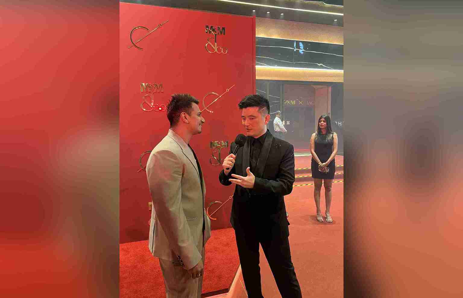 Meiyang Chang hosting a corporate event in Delhi Meiyang Chang hosting a corporate event in Delhi